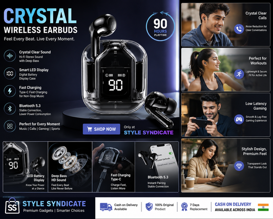 Crystal Wireless Earbuds
